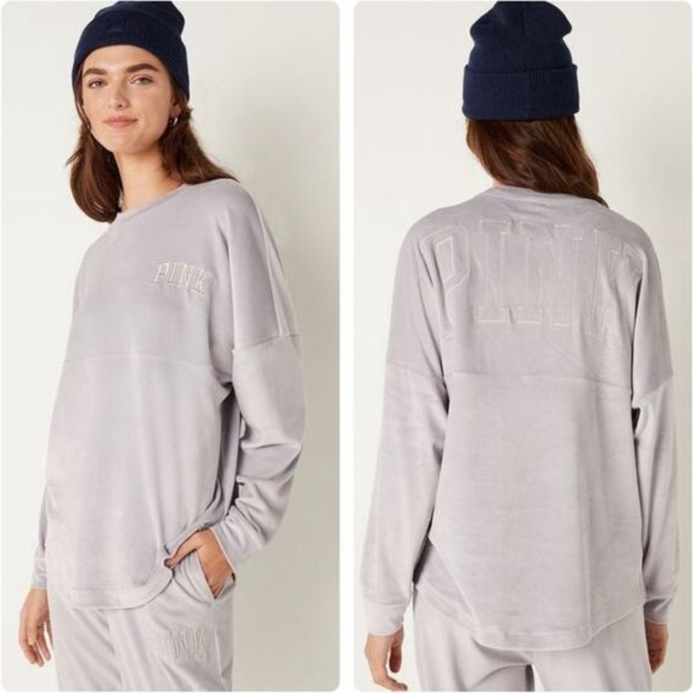 PINK Victoria's Secret Light Lavender Crewneck Sweatshirt